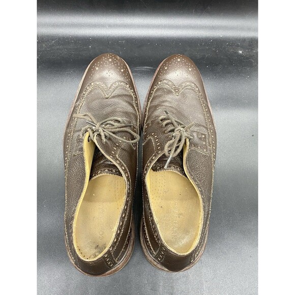 Cole Haan Williams Wingtip II Oxford Brown Pebble Leather C13596 Mens size 13 main image 5